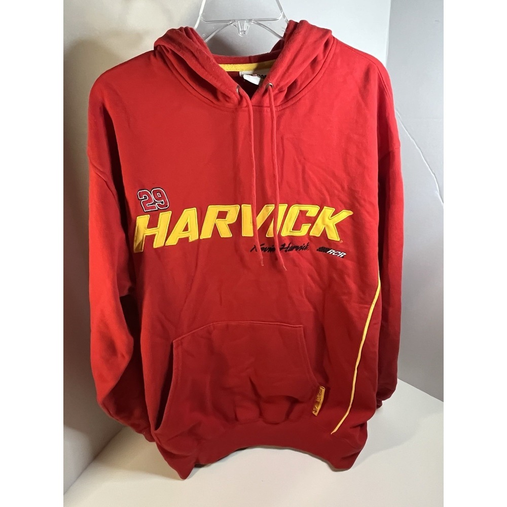 Chase Authentics Men's GM Goodwrench Kevin Harvick 29 NASCAR Hoodie L Large Red
